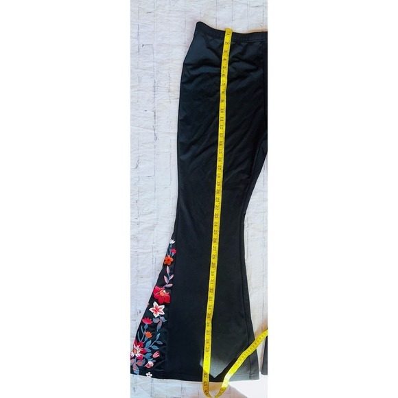 NWOT Women’s 2XL Shein Curve Pull On Floral Print Bell Bottom Dress Pants - Picture 5 of 6